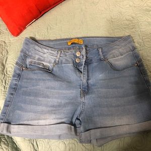 Blue jean shorts